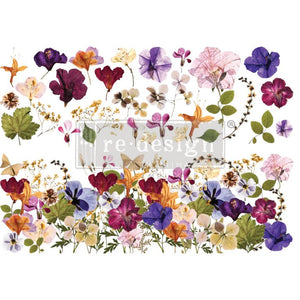 Pressed Flowers Decor Transfer | Redesign with prima