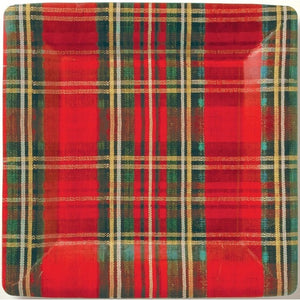 10" Square Classic Checkered Paper Plate
