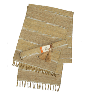 Beige Stripe Vetiver Runner