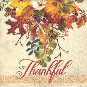 Fall Gathering Paper Cocktail Napkin
