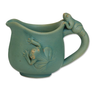 Celadon Ceramic Frog Mini Creamer