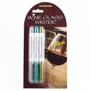 Wine Glass Writer Pens Metallic Set of 3