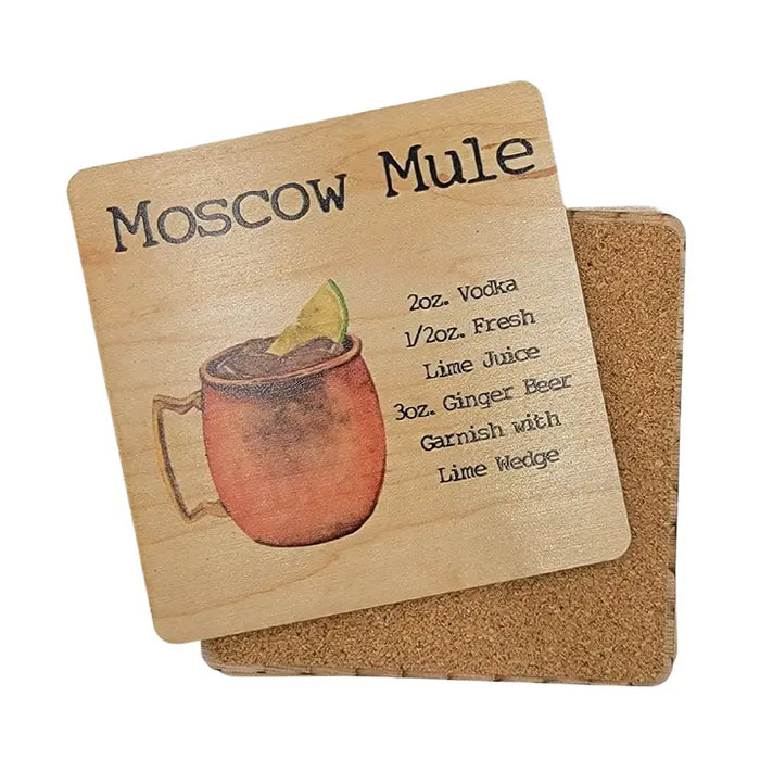 Moscow Mule Wooden Coaster
