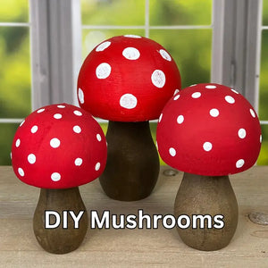 DIY Mushrooms, Set of 3
