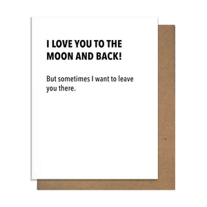 Moon & Back Love Card