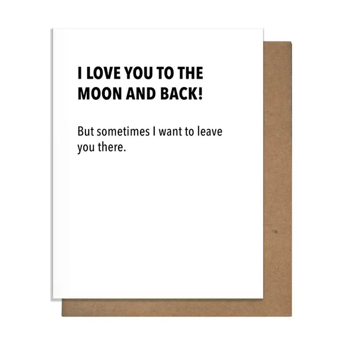 Moon & Back Love Card