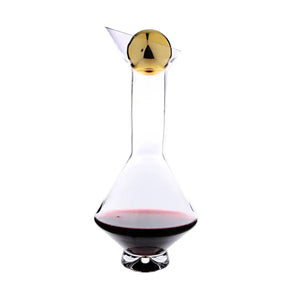 Glass Diamond Decanter with Lid