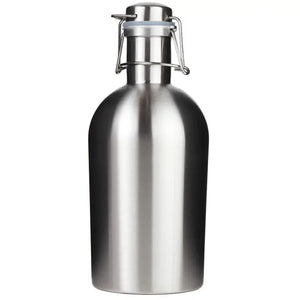 Stainless Steel Growler - Silver 64oz.
