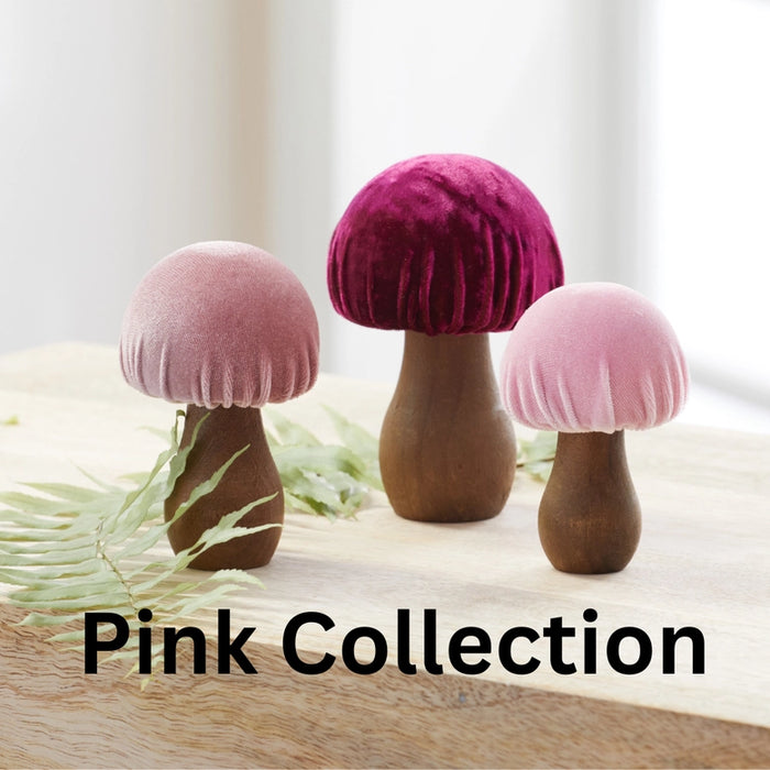 Velvet Mushroom- Pink