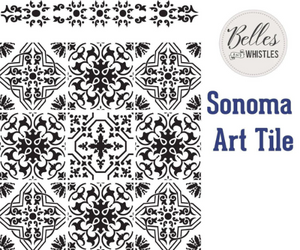 Sonoma Art Tile | Dixie Belle Stencil