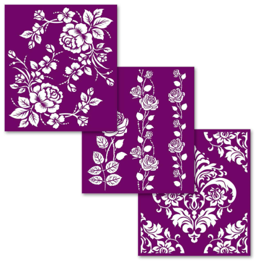 Silkscreen Stencil - Roses