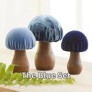 Velvet Mushroom- Blue