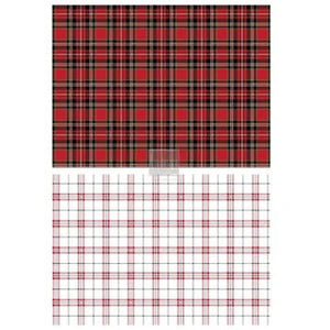 Redesign With Prima/ Gingham Red Redesign Decor Transfers