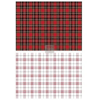 Redesign With Prima/ Gingham Red Redesign Decor Transfers