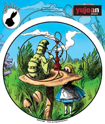 Alice In Wonderland Smoking Caterpillar Sticker