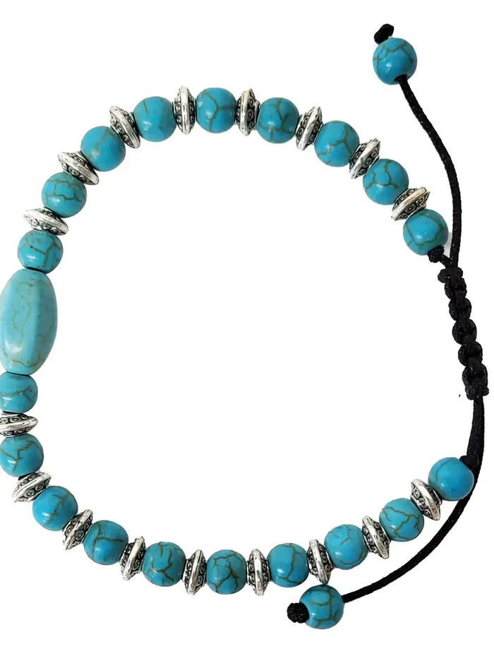 Beaded Bracelet Turquoise Color