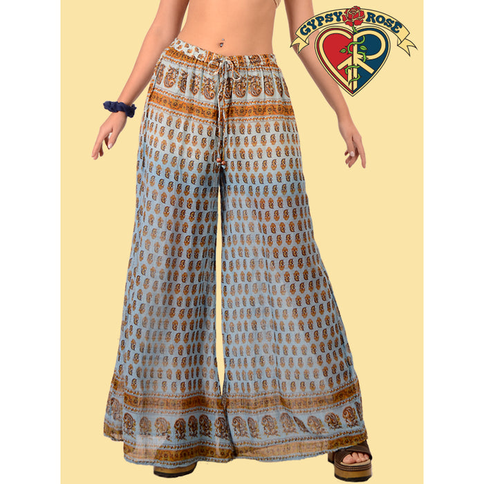 Around The Fairgrounds Dip Dyed Printed Wide Leg Pant