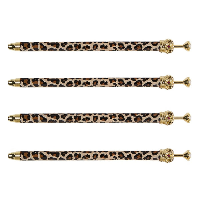 Rhinestone Crown Pen - Cheetah