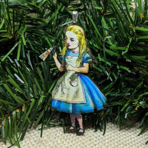 Vintage Alice in Wonderland Christmas Ornament