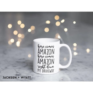 Here Comes Amazon Holiday Mug