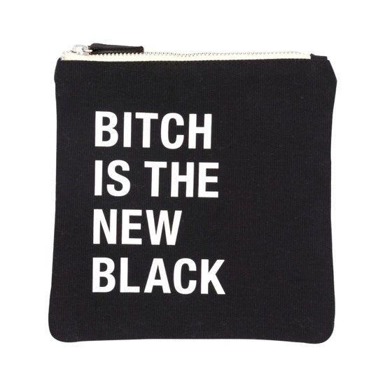 Bitch is the New Black Cosmetic Bag – White Rabbit Restorations