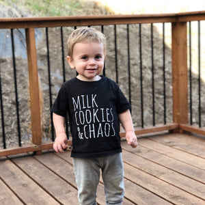 Milk, Cookies, and Chaos Toddler Tee