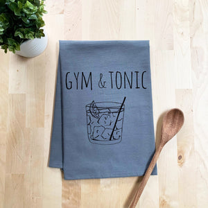 Gym & Tonic Gray Dish Towel