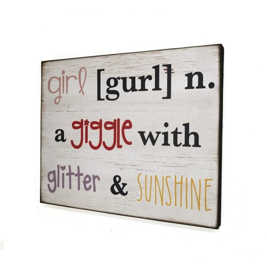 Girls Wall Plaque