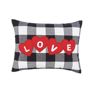 Valentines Day Love Hearts Franklin Throw Pillow