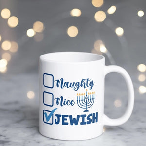 Naughty or Jewish Coffee Mug