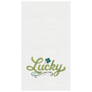 St Patrick Luck Clover Kitchen Towel