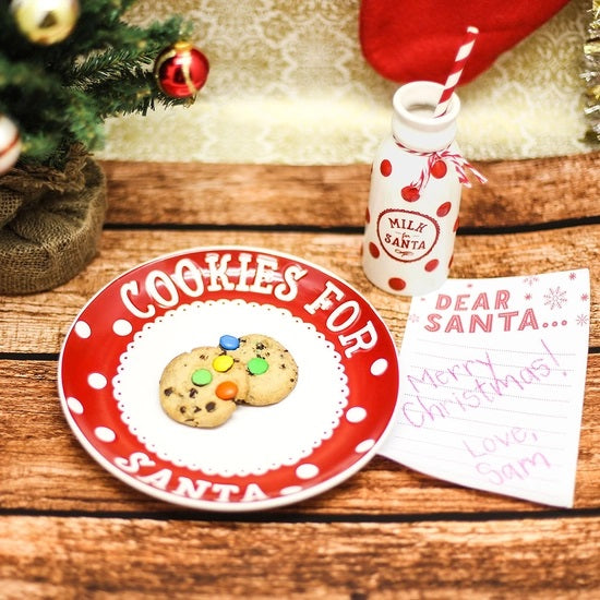 Welcome Gnome Santa Milk And Cookies Set - Precious Moments Co. Inc.