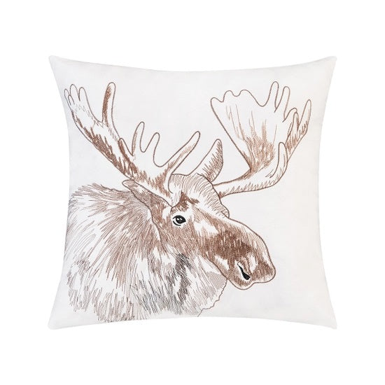 Moose Portrait Pillow Indoor/Outdoor
