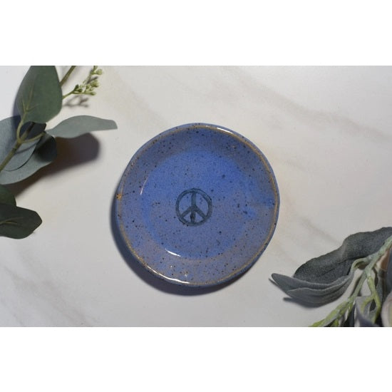 Handmade Mini-plate Peace Sign