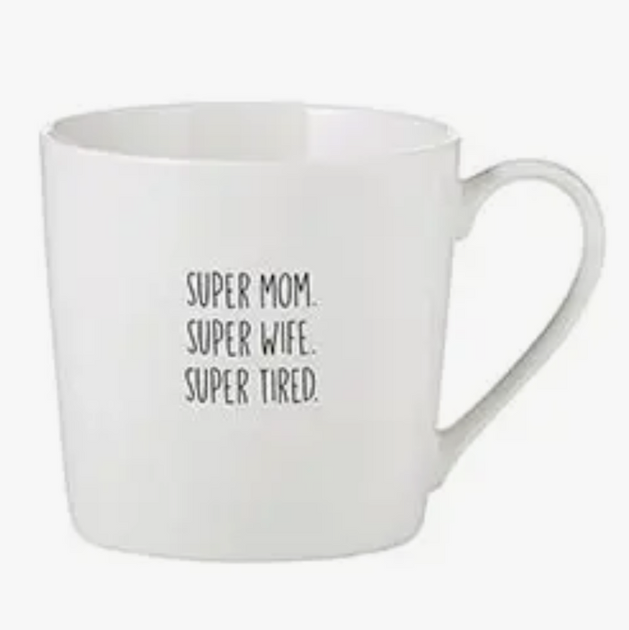 Cafe Mug-Super Mom/Wife/Tired