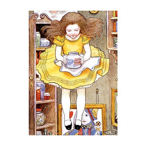 Alice Floating Down Greeting Card