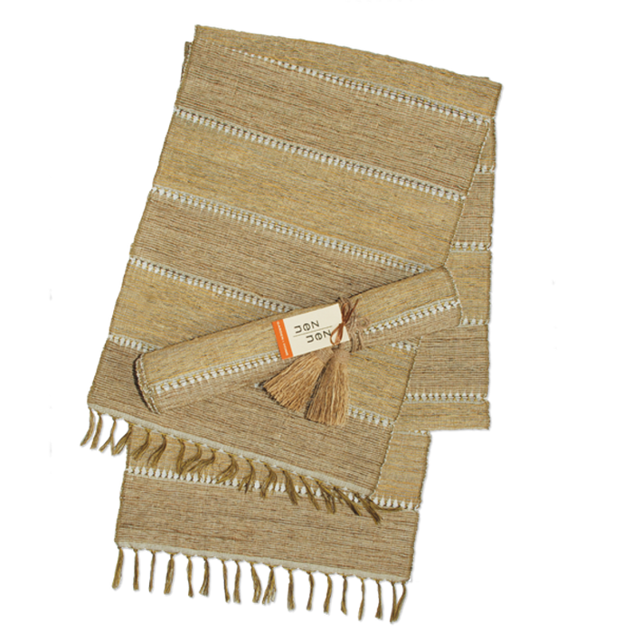 Beige Stripe Vetiver Runner