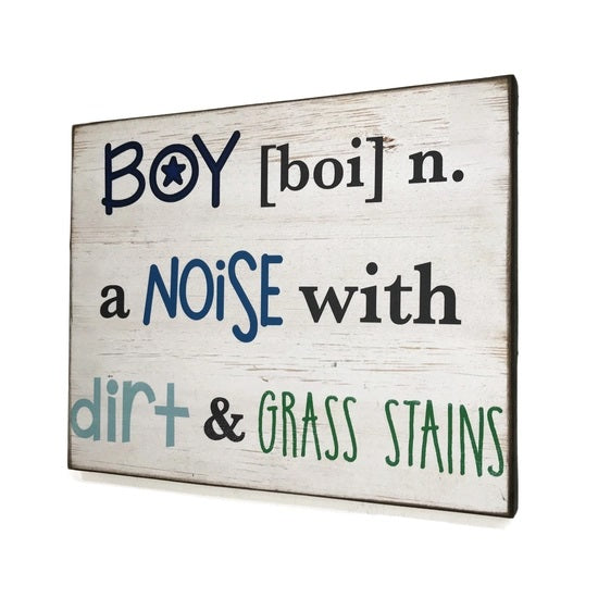 Definition of a Boy Wall Plaque