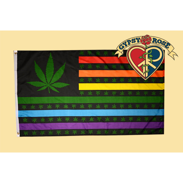 Rainbow Marijuana Flag