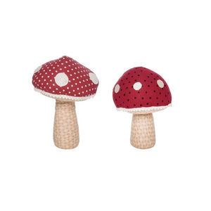 Fall/Harvest Sm Plush Mushrooms