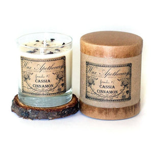 Cassia Cinnamon Botanical Candle in Scotch Glass, 7oz