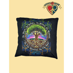 As Above So Below Tree Pillow