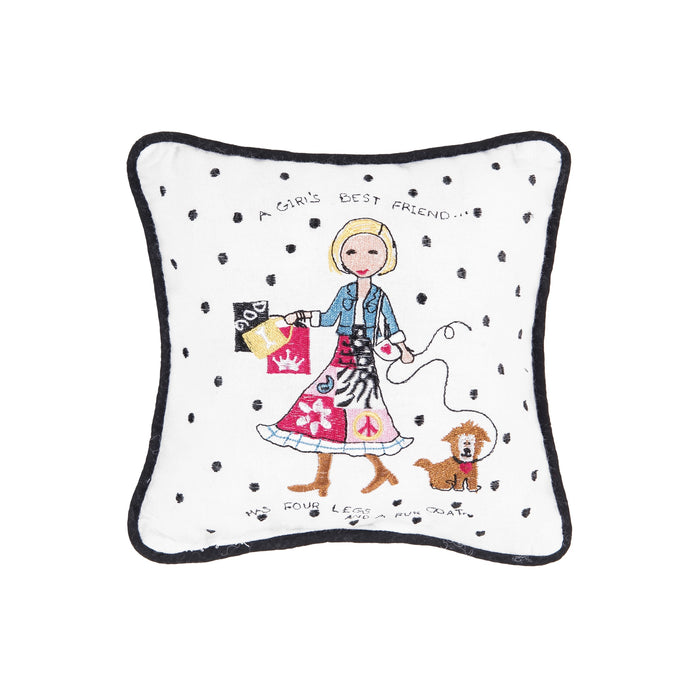 Peace, Love & Puppies Petite Pillow