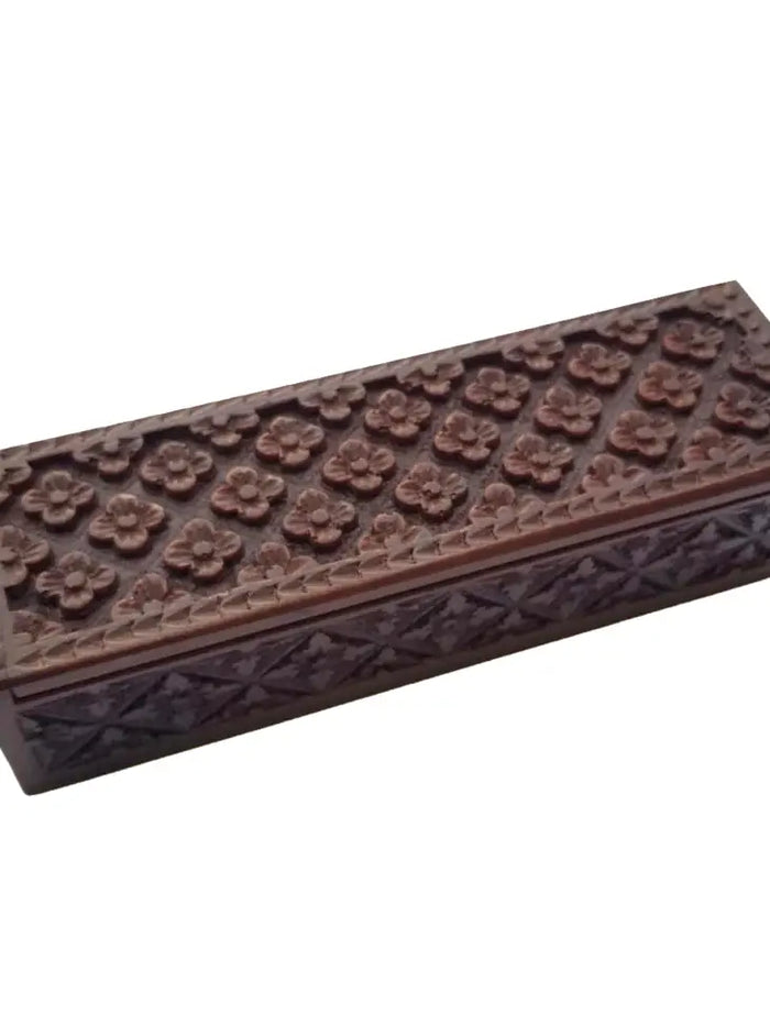 Floral Wooden Carved Box