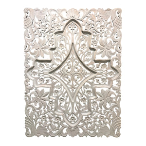 Hand Carved Ivory Coast 3-d Carved Wall Plaque