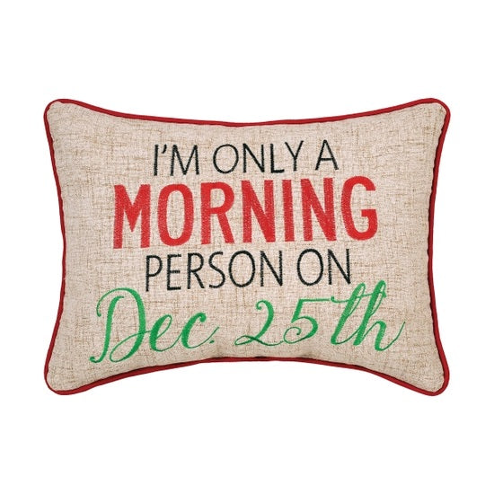 Christmas Morning Person Pillow
