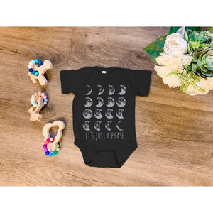It's Just A Phase Moon Baby Onsie