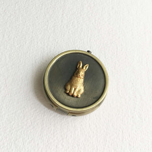 Bronze Bunny Pillbox