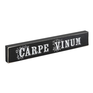 "Carpe Vinum" Wood Sign